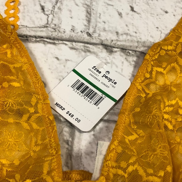 Free People Ella Soft Lace Longline Bralette - Picture 12 of 14